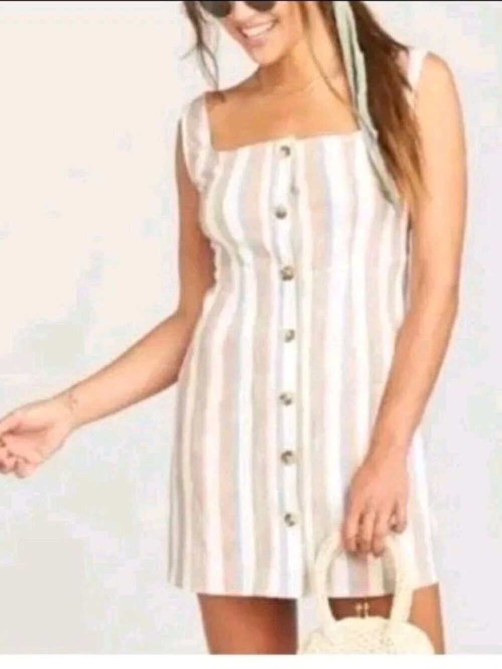 Show Me Your MuMu Cora Dress Sherbet Stripe Size XS Summer Vibes